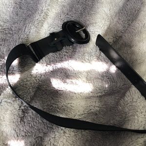 Lafayette 148 Black Leather Belt